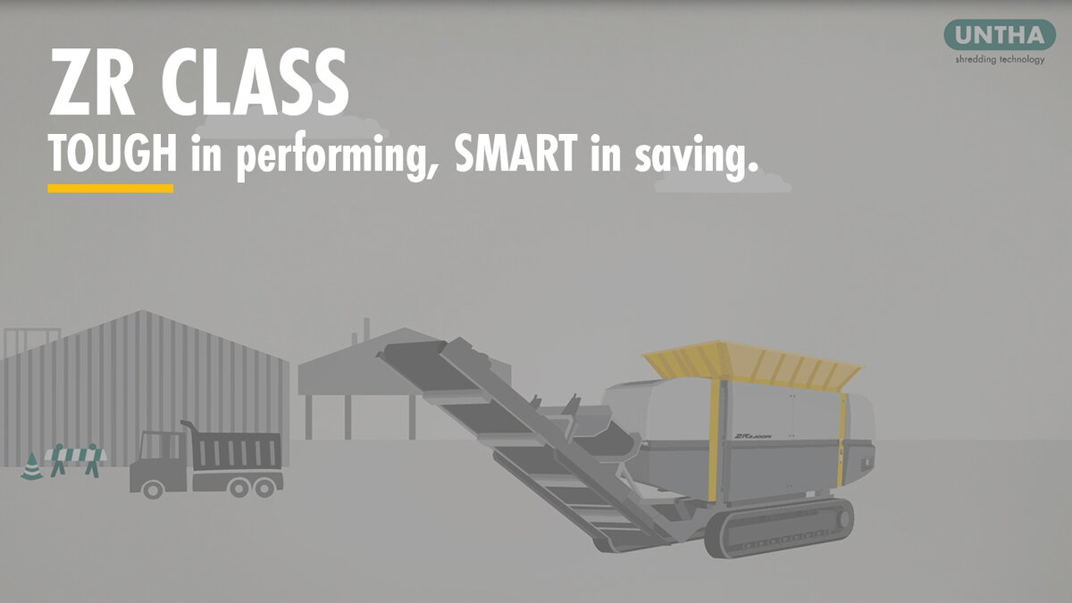 2-shaft shredder for high-volume waste and recyclables | UNTHA ...